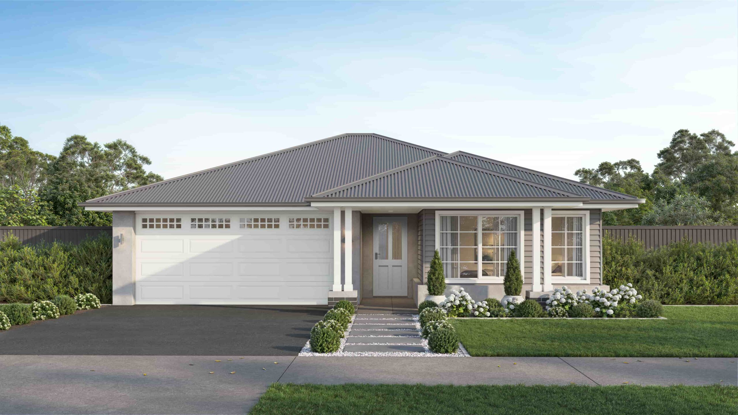 Single Storey Hamptons Facade