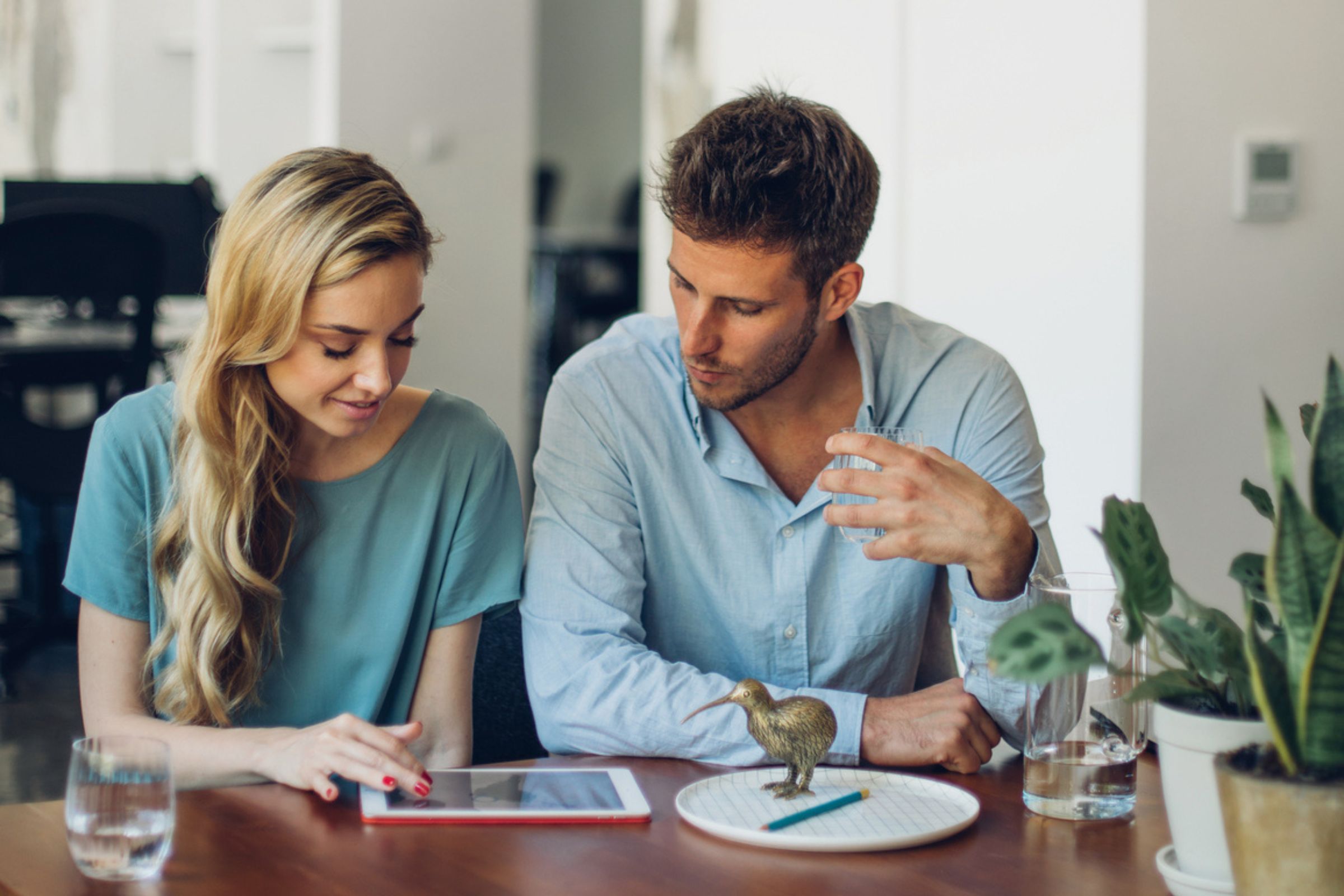 Couple reviewing docs (2400 x 1600 px)